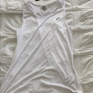 This white running tank top